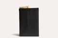 Kiko leather trifold wallet made from full grain cowhide with 9 card slots and ID window