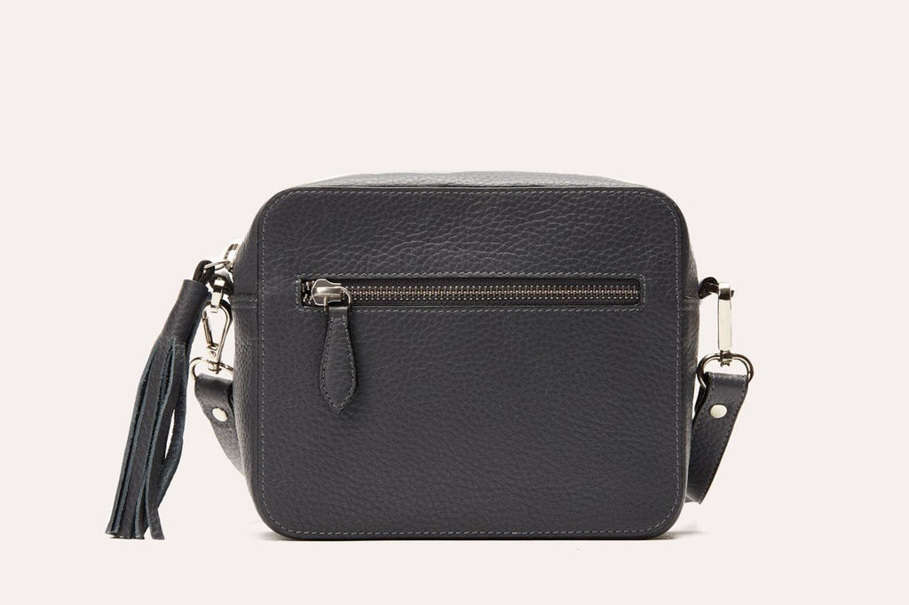 Loveable Crossbody Bag in genuine pebble leather with removable adjustable strap and internal card slots