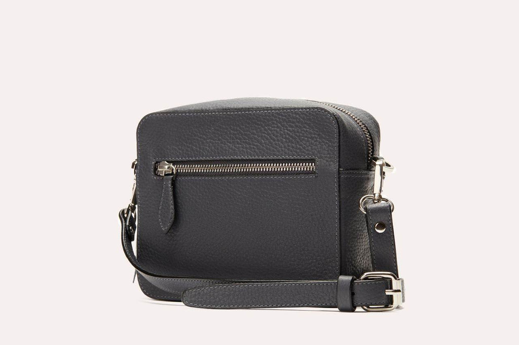 Loveable Crossbody Bag in genuine pebble leather with adjustable strap and card slots