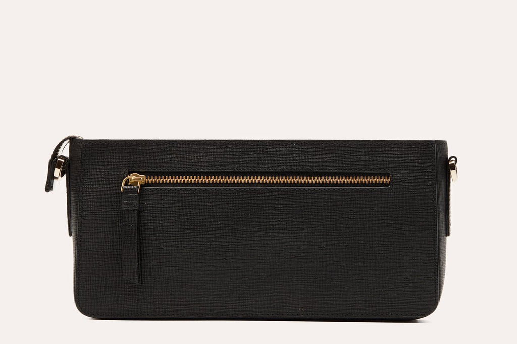 Kiko Ritzy Two In One Bag genuine saffiano leather crossbody with adjustable straps and zipper pockets