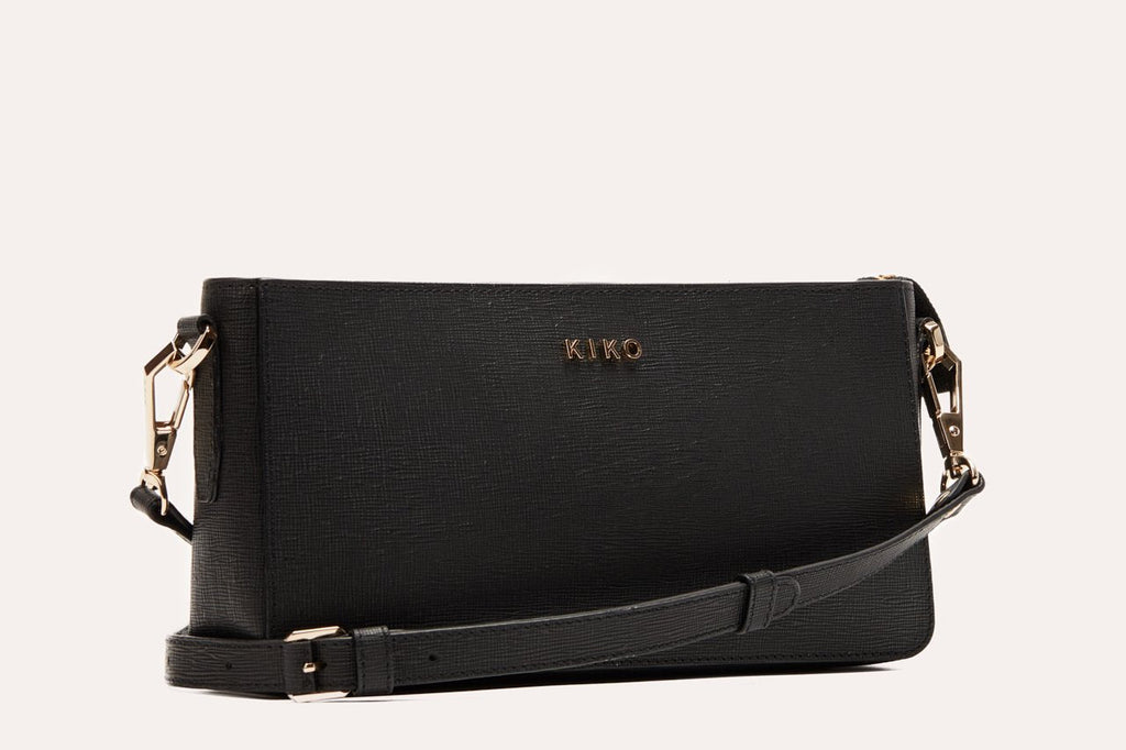 Kiko Ritzy Two In One genuine Saffiano leather bag with removable straps and zipper pockets
