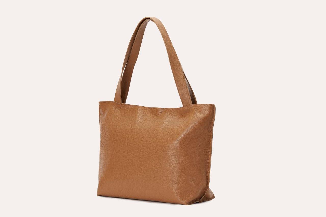 Kiko On The Go Tote Bag genuine leather with zip closure and organized pockets