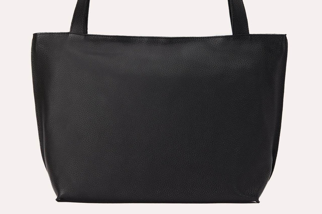 Kiko On The Go Tote Bag genuine leather soft box design with zip closure and interior pockets