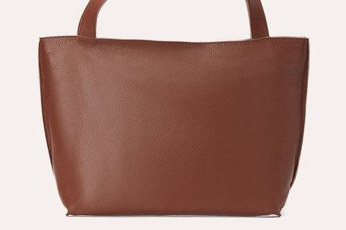 Kiko On The Go Tote Bag genuine leather with zip closure and internal pockets for organized daily use