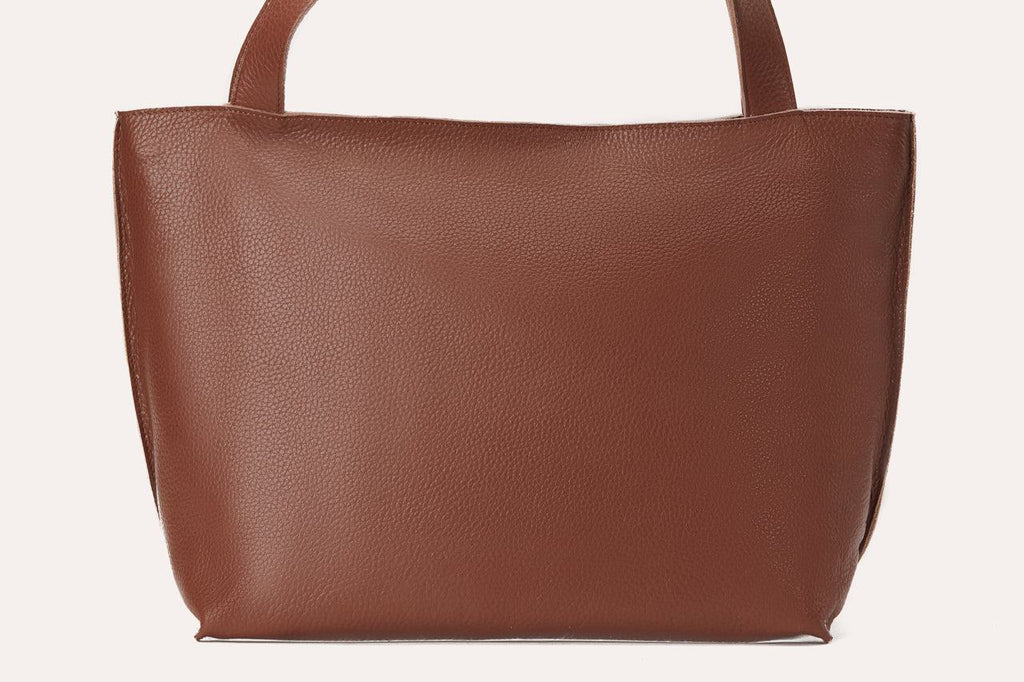 Kiko On The Go Tote Bag genuine leather with zip closure and organized interior pockets