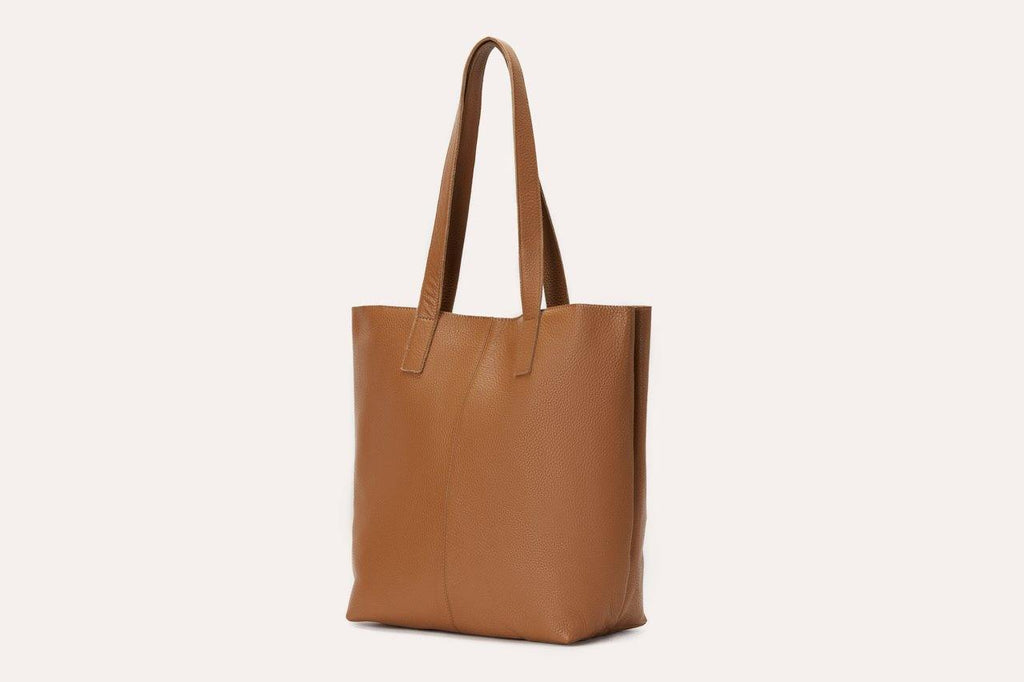 Kiko Journalist Tote Bag in soft top grain cowhide leather with removable strap and spacious interior for daily essentials