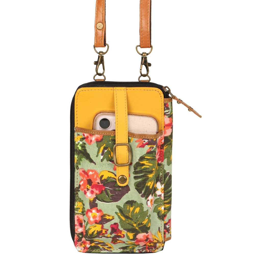 Vaan & Co Laguna Prism Cellphone Crossbody Bag in upcycled leather, sleek and organized design for everyday carry