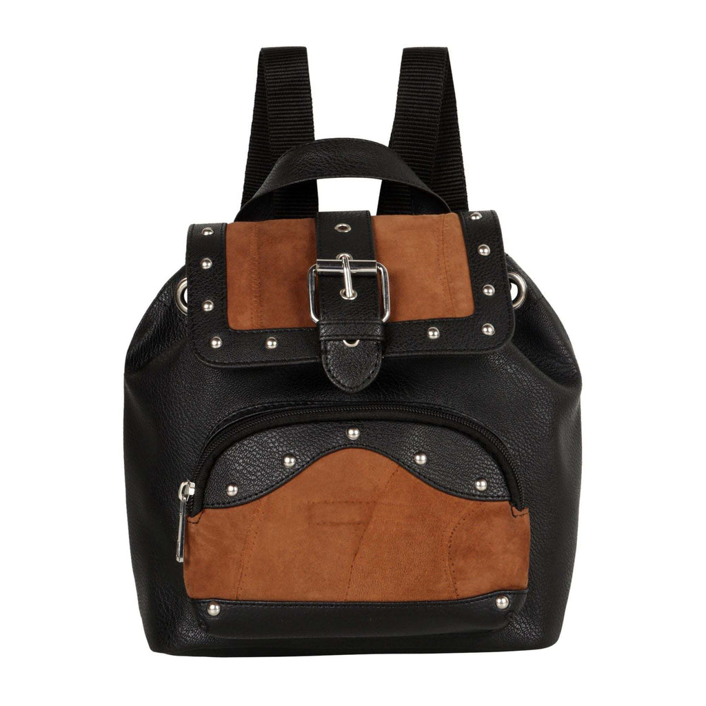 Vann & Co Melanie brown leather mini backpack made from reclaimed leather with sustainable, zero waste design