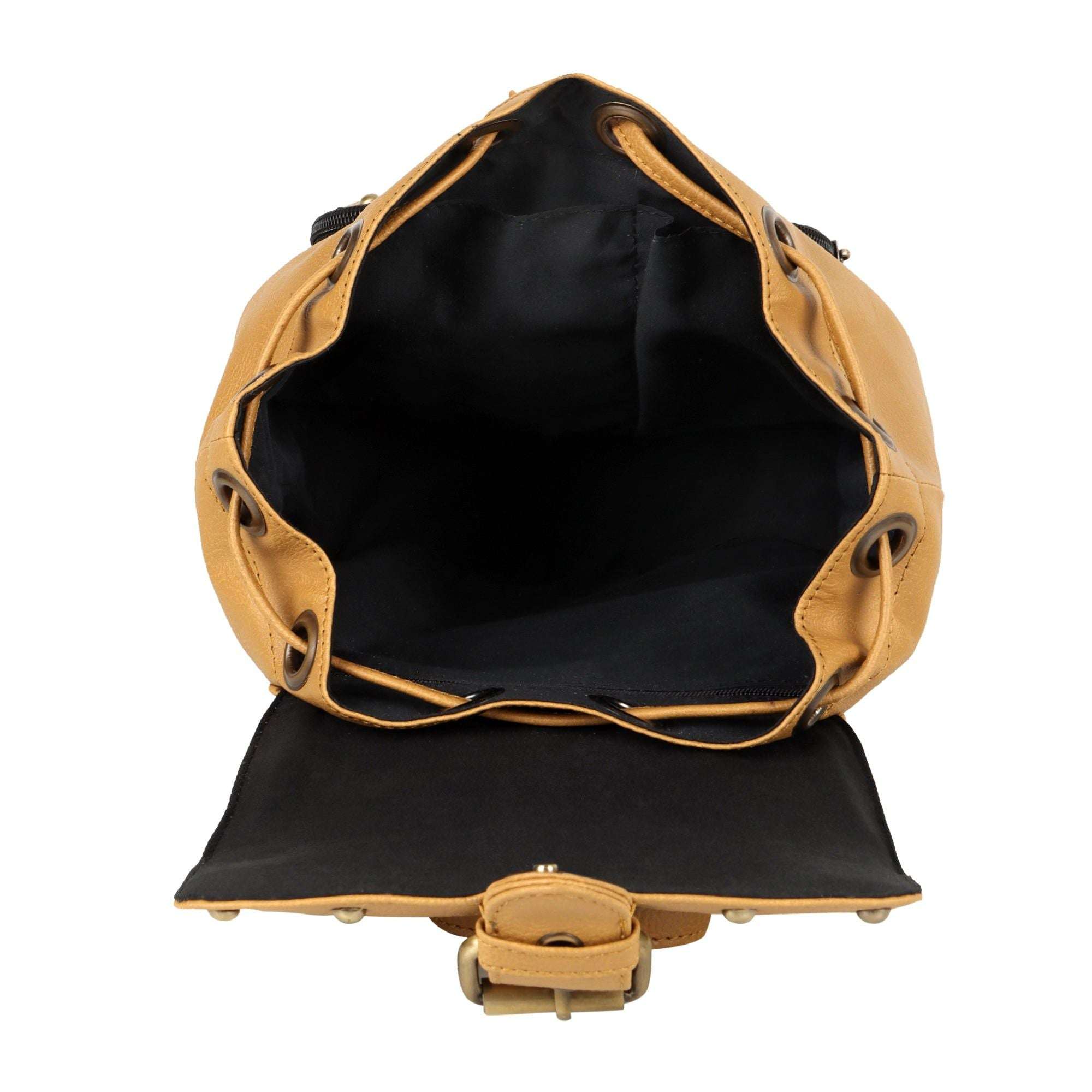 Vann & Co Tayla Diamond Print mini backpack made from upcycled materials with reclaimed leather and diamond pattern