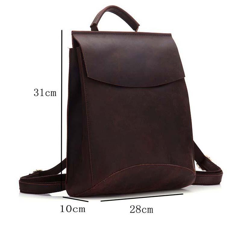 Steel Horse Leather The Gyda vintage leather travel backpack with ergonomic straps and multiple compartments