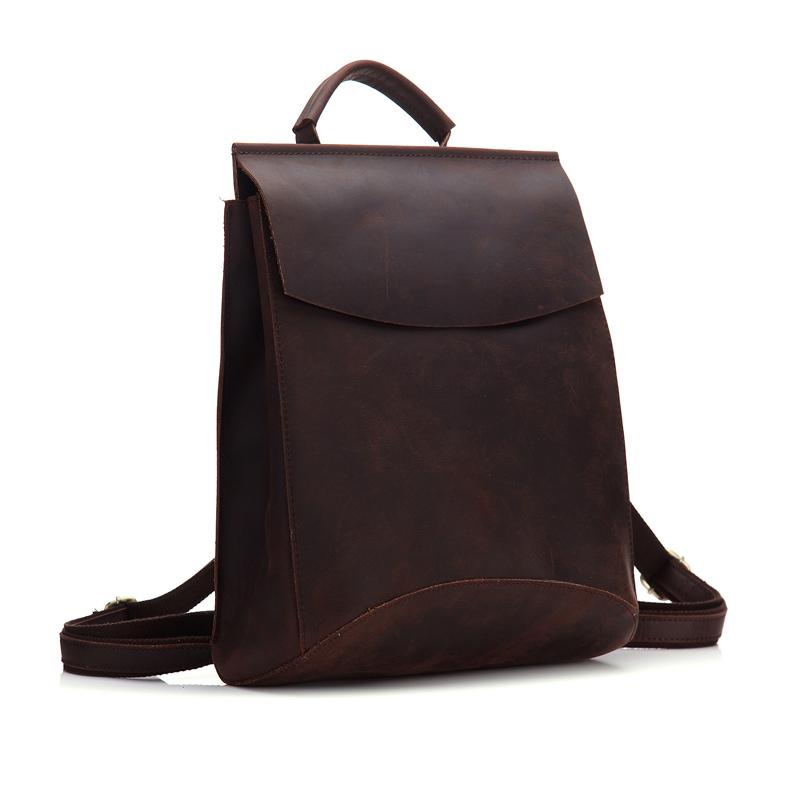 Steel Horse Leather The Gyda vintage leather travel backpack with ergonomic straps and secure compartments