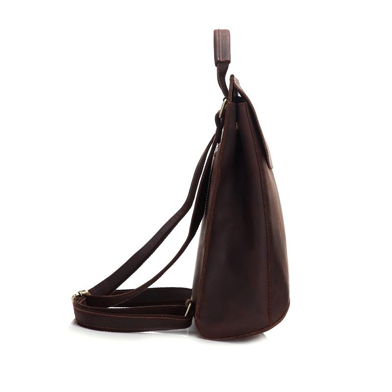 Steel Horse Leather The Gyda vintage leather travel backpack with adjustable straps and secure storage