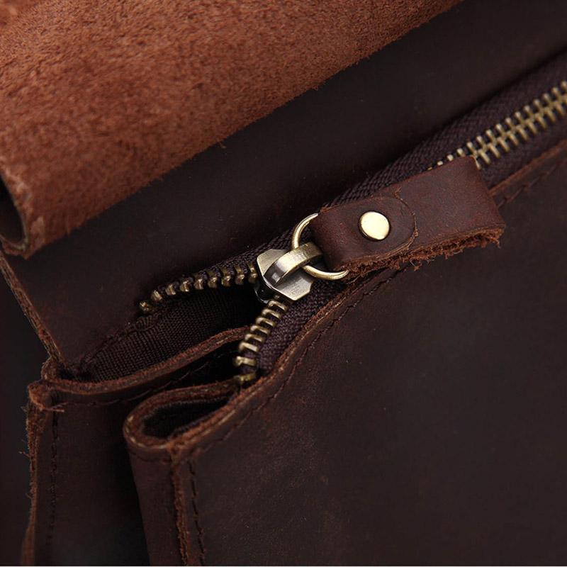 Steel Horse Leather Gyda vintage leather travel backpack with ergonomic straps and multiple compartments