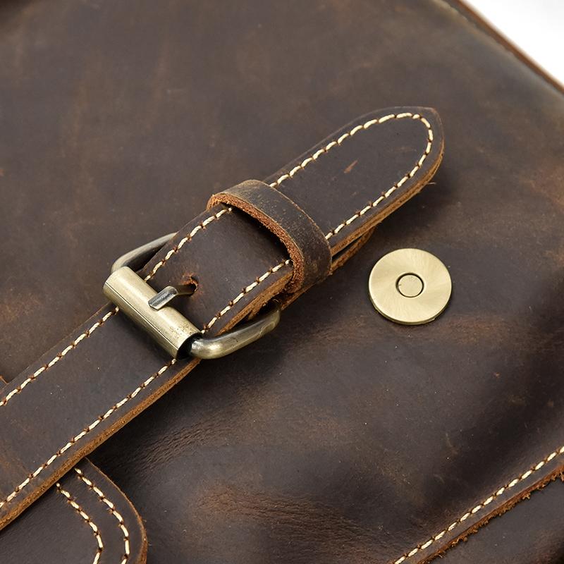 Freja Backpack handcrafted crazy horse leather multifunctional travel backpack with spacious compartments and adjustable straps