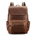 The Helka Backpack vintage leather backpack made of genuine crazy horse leather with multiple pockets and adjustable straps